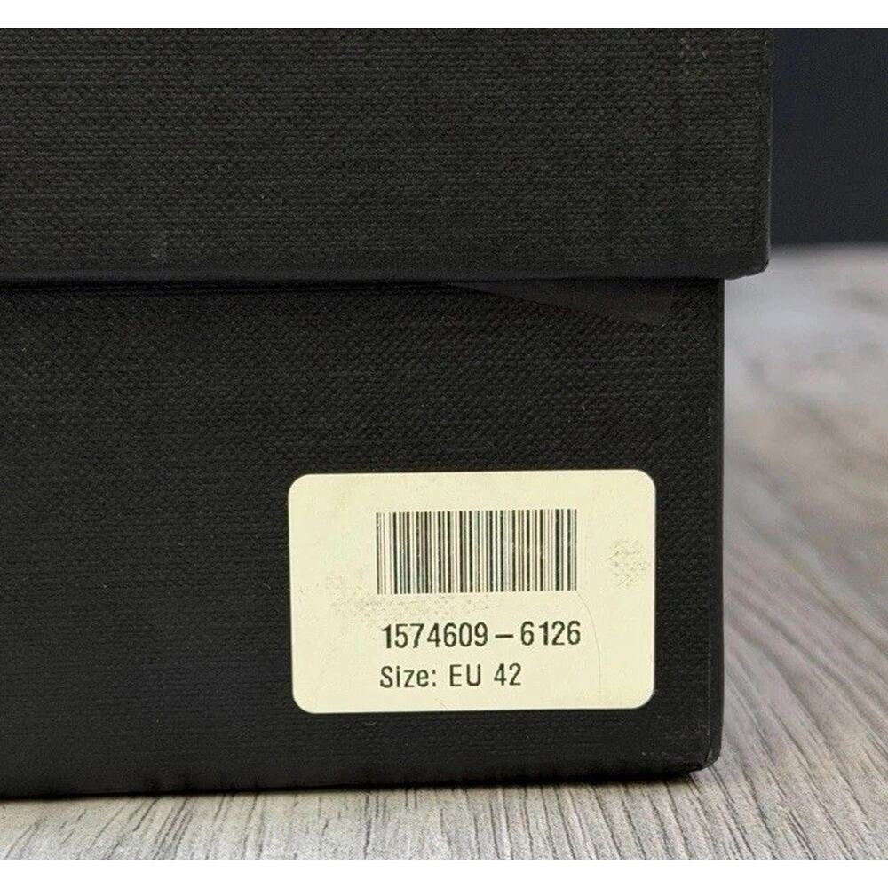 Saint Laurent Tribute 85 Mules YSL Brown Suede Interlocking Straps US 12 NEW - Picture 9 of 10